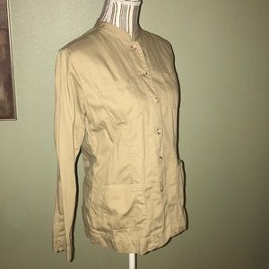 Liz Claiborne Cotton Tan Jacket